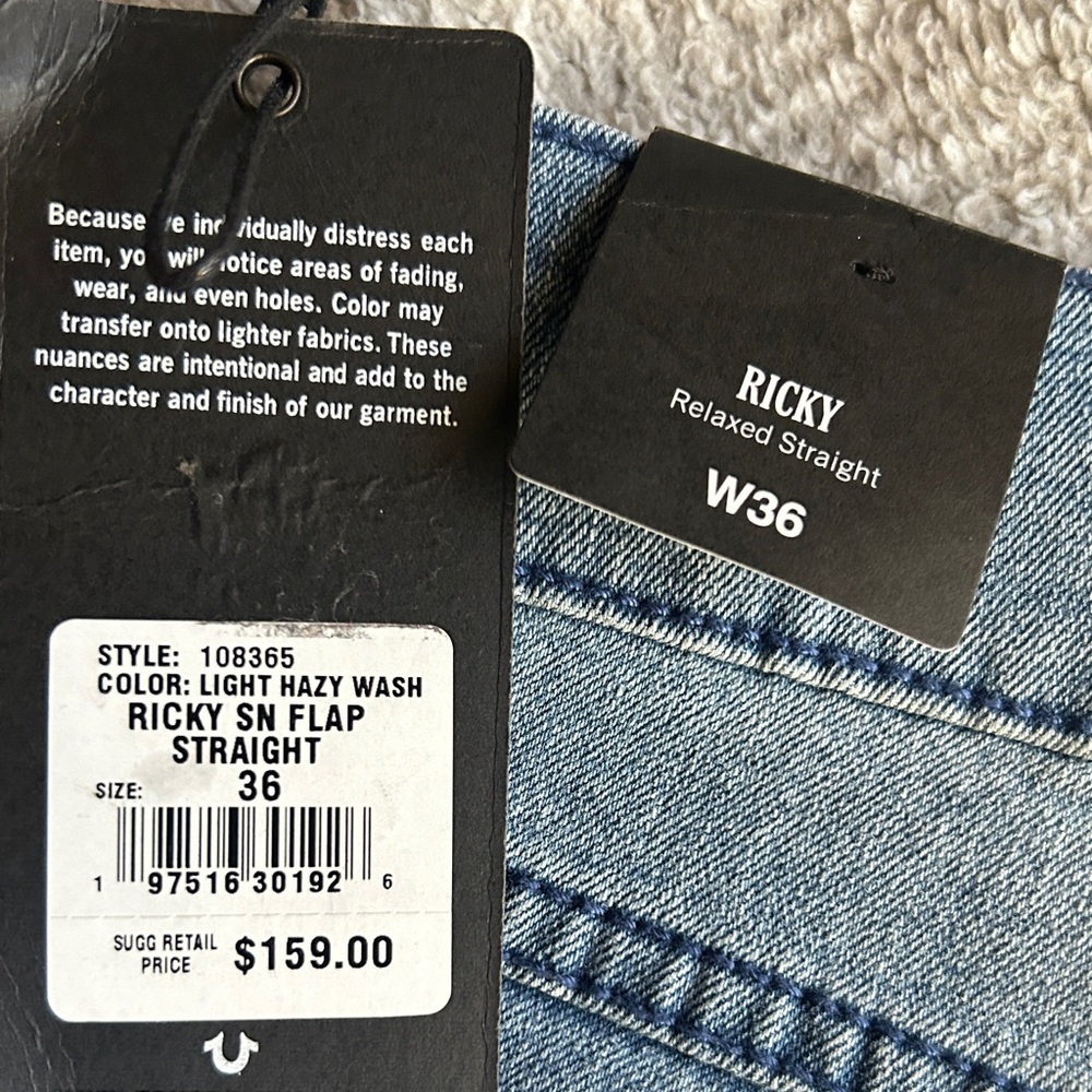 Brand new true religion denim Jean